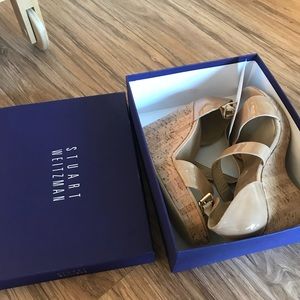 Stuart Weirtzman wedge heels- only worn once!